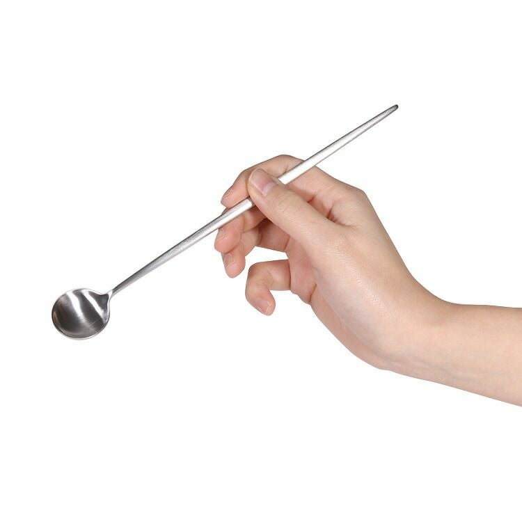 クチポール（Cutipol） ムーンマット/MOON MATT ロングドリンクスプーン シルバー