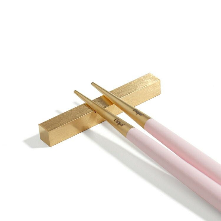 クチポール（Cutipol） ゴア/GOA 箸 + 箸置きセット ピンクマットゴールド