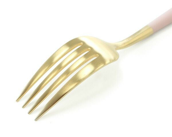 クチポール（Cutipol） ゴア/GOA ディナー/テーブルフォーク ピンクマットゴールド