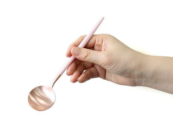 クチポール（Cutipol） ゴア/GOA デザートスプーン ピンクマットローズゴールド