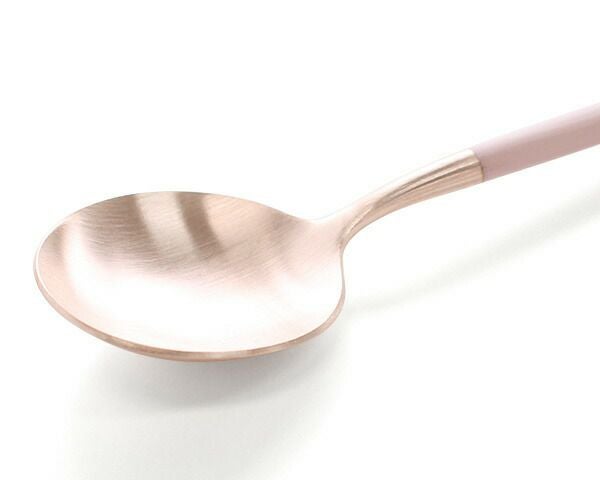 クチポール（Cutipol） ゴア/GOA デザートスプーン ピンクマットローズゴールド