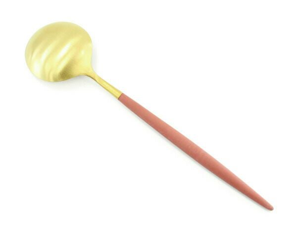 クチポール（Cutipol） ゴア/GOA ディナースプーン レッドマットゴールド