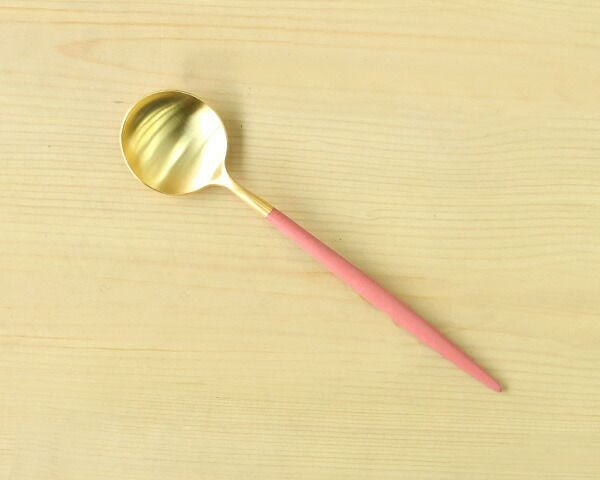 クチポール（Cutipol） ゴア/GOA デザートスプーン レッドマットゴールド