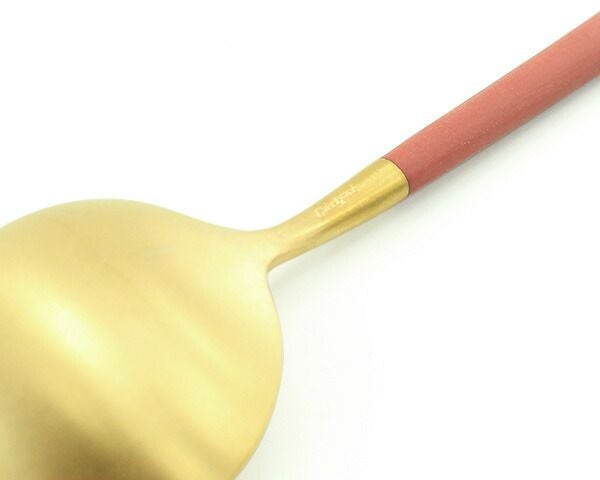 クチポール（Cutipol） ゴア/GOA デザートスプーン レッドマットゴールド