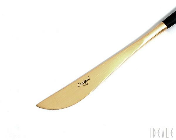クチポール（Cutipol） ゴア/GOA ディナーナイフ ブラックマットゴールド