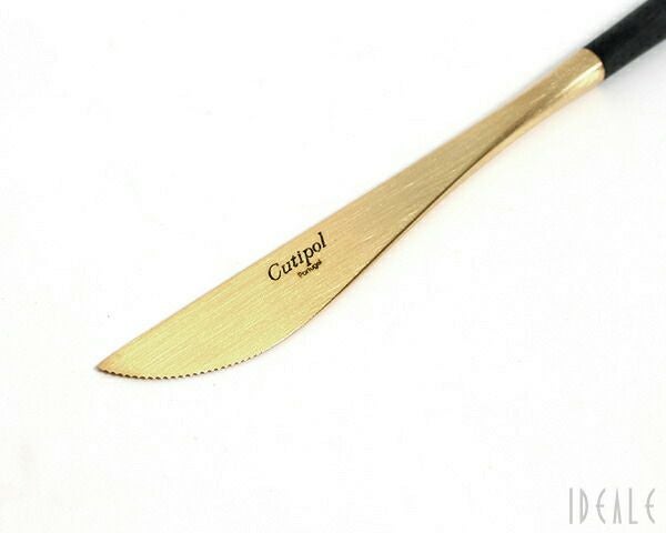 クチポール（Cutipol） ゴア/GOA デザートナイフ ブラックマットゴールド