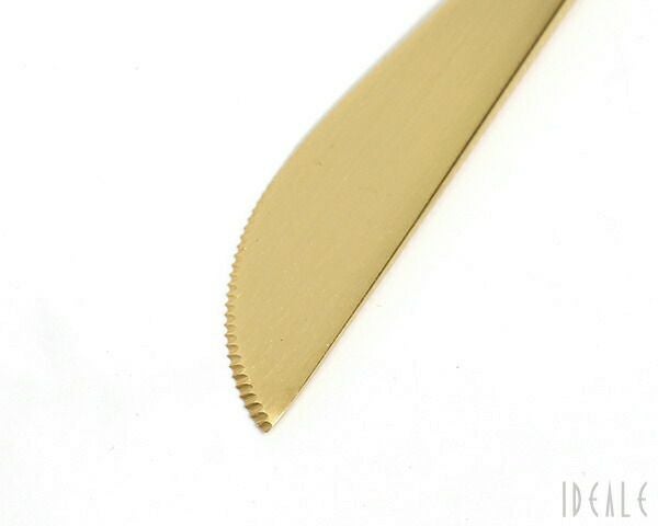 クチポール（Cutipol） ゴア/GOA デザートナイフ ブラックマットゴールド