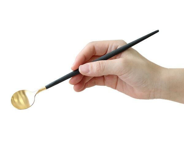 クチポール（Cutipol） ゴア/GOA ロングドリンクスプーン ブラックマットゴールド