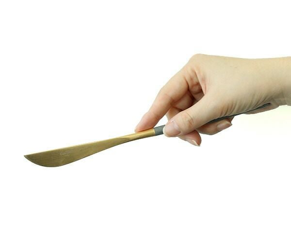 クチポール（Cutipol） ゴア/GOA ディナーナイフ グレーマットゴールド