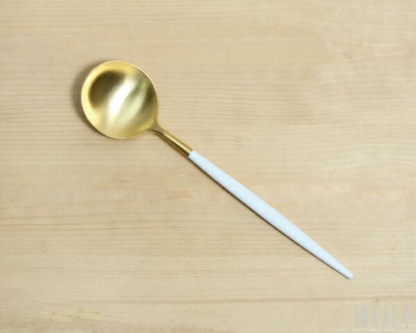クチポール（Cutipol） ゴア/GOA ディナースプーン ホワイトマットゴールド