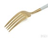 クチポール（Cutipol） ゴア/GOA デザートフォーク ホワイトマットゴールド