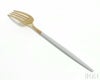 クチポール（Cutipol） ゴア/GOA デザートフォーク ホワイトマットゴールド