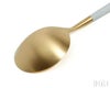 クチポール（Cutipol） ゴア/GOA デザートスプーン ホワイトマットゴールド
