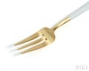 クチポール（Cutipol） ゴア/GOA ケーキフォーク ホワイトマットゴールド