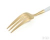 クチポール（Cutipol） ゴア/GOA ケーキフォーク ホワイトマットゴールド