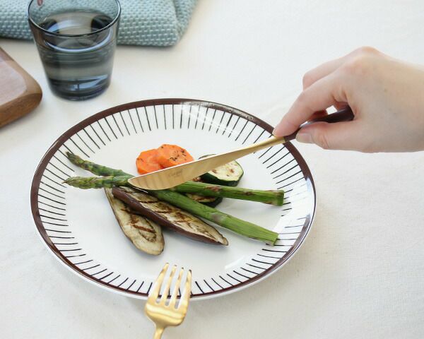 クチポール（Cutipol） ゴア/GOA ディナーナイフ ブラウンマットゴールド