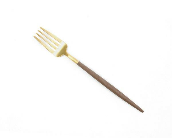 クチポール（Cutipol） ゴア/GOA デザートフォーク ブラウンマットゴールド