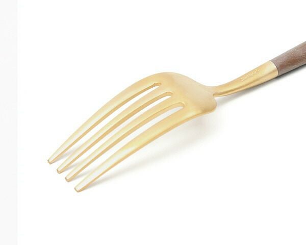 クチポール（Cutipol） ゴア/GOA デザートフォーク ブラウンマットゴールド