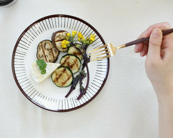 クチポール（Cutipol） ゴア/GOA デザートフォーク ブラウンマットゴールド