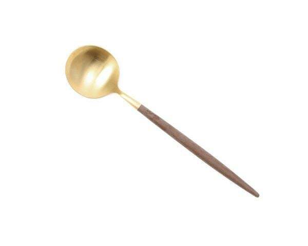 クチポール（Cutipol） ゴア/GOA デザートスプーン ブラウンマットゴールド