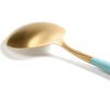 クチポール（Cutipol） ゴア/GOA ディナースプーン ターコイズマットゴールド