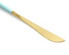 クチポール（Cutipol） ゴア/GOA デザートナイフ ターコイズマットゴールド