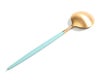 クチポール（Cutipol） ゴア/GOA デザートスプーン ターコイズマットゴールド