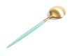 クチポール（Cutipol） ゴア/GOA コーヒー/ティースプーン ターコイズマットゴールド
