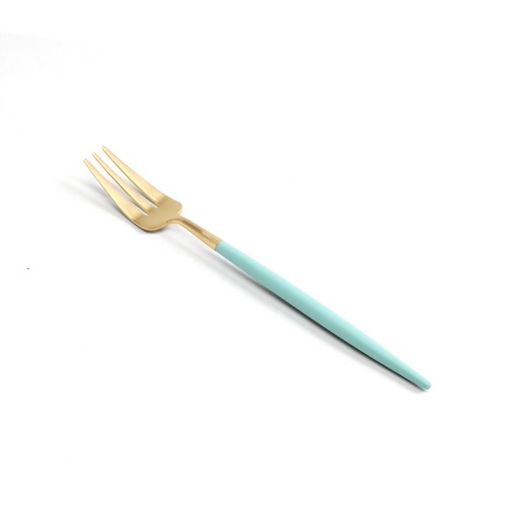 クチポール（Cutipol） ゴア/GOA ケーキフォーク ターコイズマットゴールド