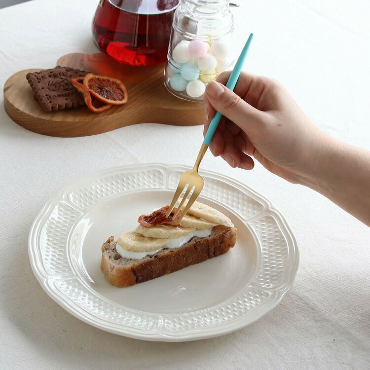 クチポール（Cutipol） ゴア/GOA ケーキフォーク ターコイズマットゴールド