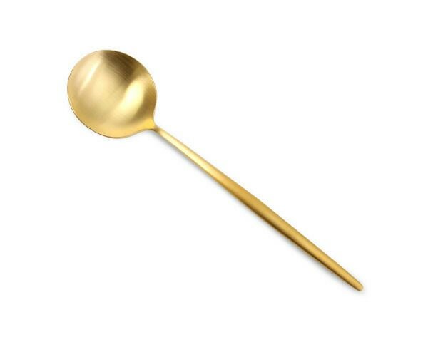 クチポール（Cutipol） ムーンマット/MOON MATT ディナースプーン ゴールド