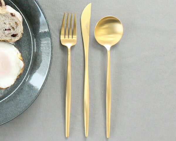 クチポール（Cutipol） ムーンマット/MOON MATT ディナー3点セット ゴールド