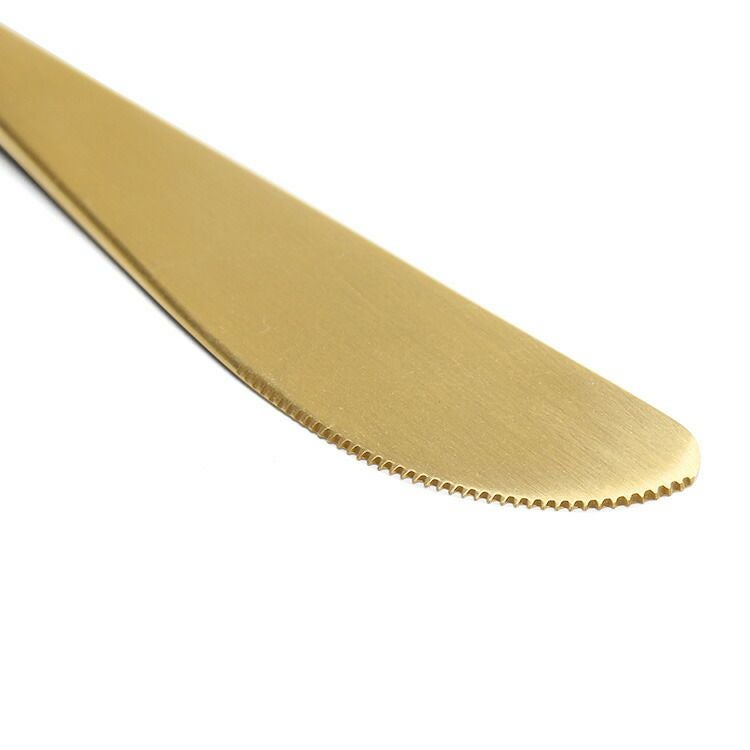 クチポール（Cutipol） ナウ/NAU ディナーナイフ/テーブルナイフ ホワイトマットゴールド