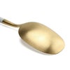 クチポール（Cutipol） ナウ/NAU デザートスプーン ホワイトマットゴールド