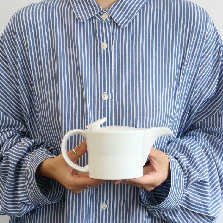 白山陶器 ポット Sサイズ ホワイト