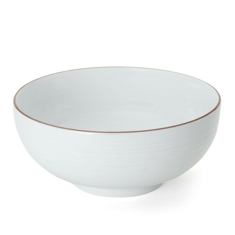白山陶器 丼ぶり 18.5cm ホワイト