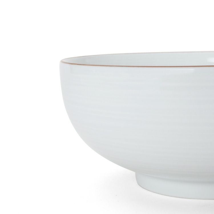 白山陶器 丼ぶり 18.5cm ホワイト