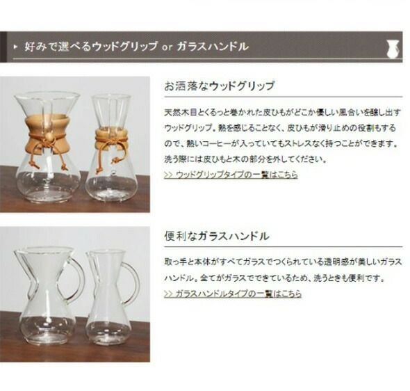 ケメックス（CHEMEX） コーヒーメーカー 3カップ用 20cm