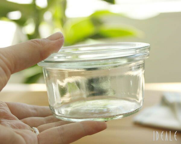 ウェック（WECK） モールド/Mold シェイプ ガラスキャニスター 165ml 直径Mサイズ