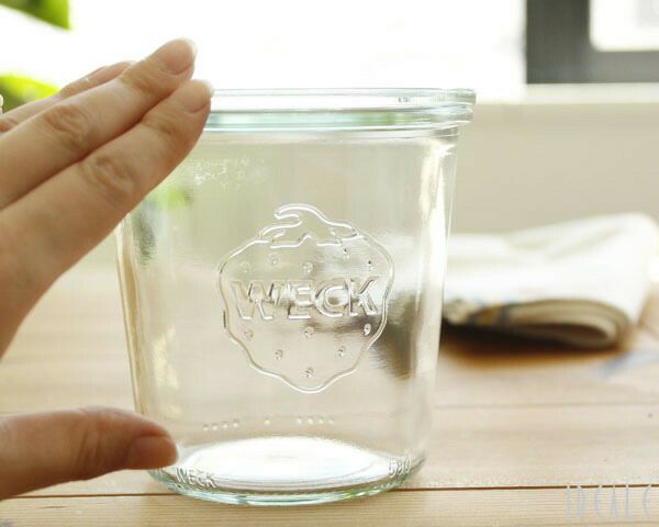 ウェック（WECK） モールド/Mold シェイプ ガラスキャニスター 500ml 直径Lサイズ