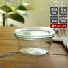 ウェック（WECK） モールド/Mold シェイプ ガラスキャニスター 250ml 直径Lサイズ 6個セット