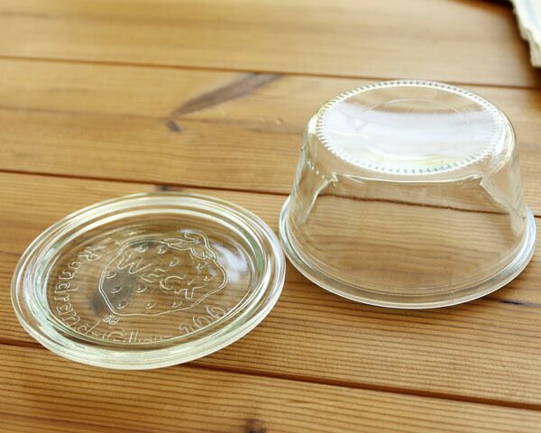 ウェック（WECK） モールド/Mold シェイプ ガラスキャニスター 250ml 直径Lサイズ 6個セット