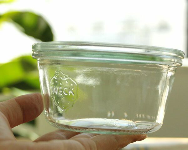 ウェック（WECK） モールド/Mold シェイプ ガラスキャニスター 250ml 直径Lサイズ 6個セット