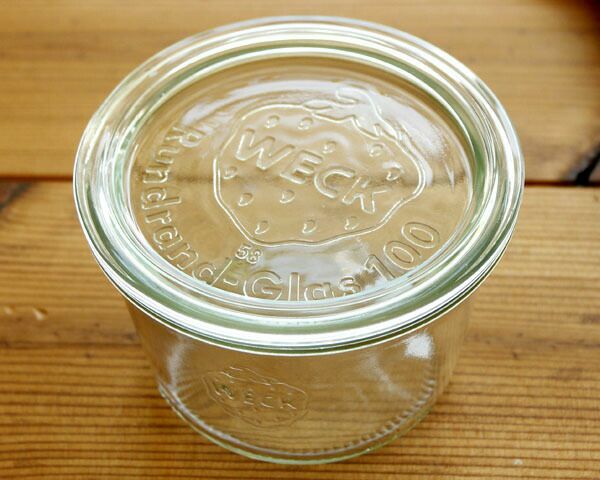 ウェック（WECK） モールド/Mold シェイプ ガラスキャニスター 300ml 直径Lサイズ 6個セット