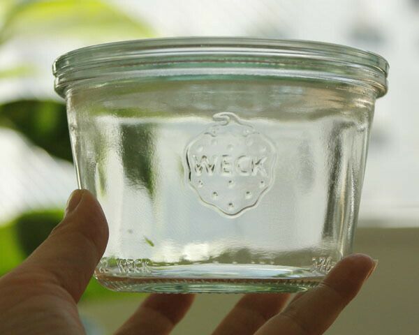 ウェック（WECK） モールド/Mold シェイプ ガラスキャニスター 300ml 直径Lサイズ 6個セット