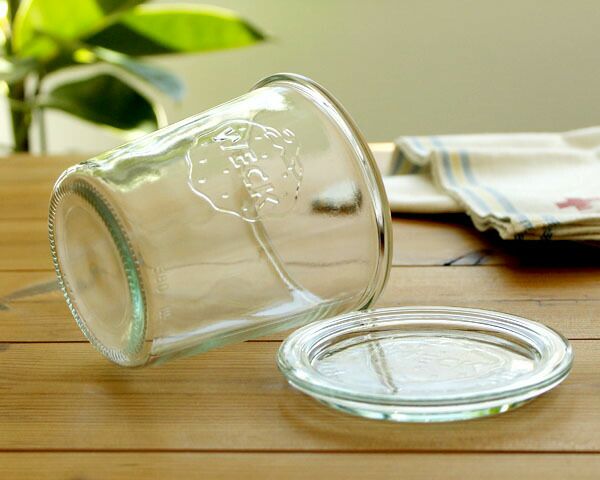 ウェック（WECK） モールド/Mold シェイプ ガラスキャニスター 500ml 直径Lサイズ 6個セット