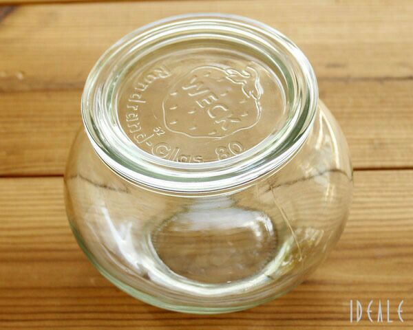 ウェック（WECK） デコ/Deco シェイプ ガラスキャニスター 550ml 直径Mサイズ