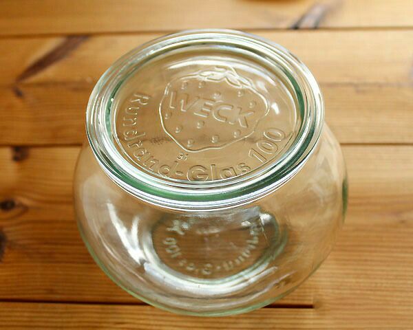 ウェック（WECK） デコ/Deco プラスティックカバー付デコシェイプ1.0Lx6個セット