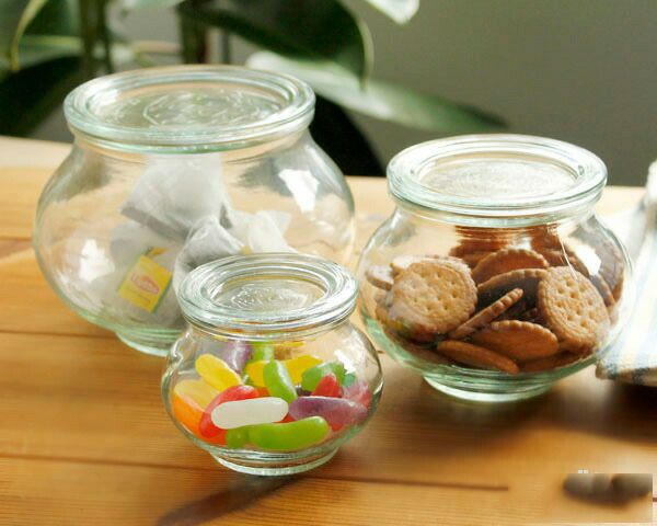 ウェック（WECK） デコ/Deco プラスティックカバー付デコシェイプ200mlx6個セット