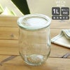 ウェック（WECK） チューリップ/Tulip シェイプ ガラスキャニスター 1.0L 直径Lサイズ